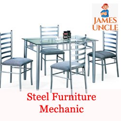 Steel furniture mechanic Mr. Dilip Mondal in Harishpur